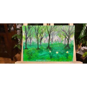 NATUR-3 Custom Nature Painting On Canvas & Signed By "CANNOOVA"
